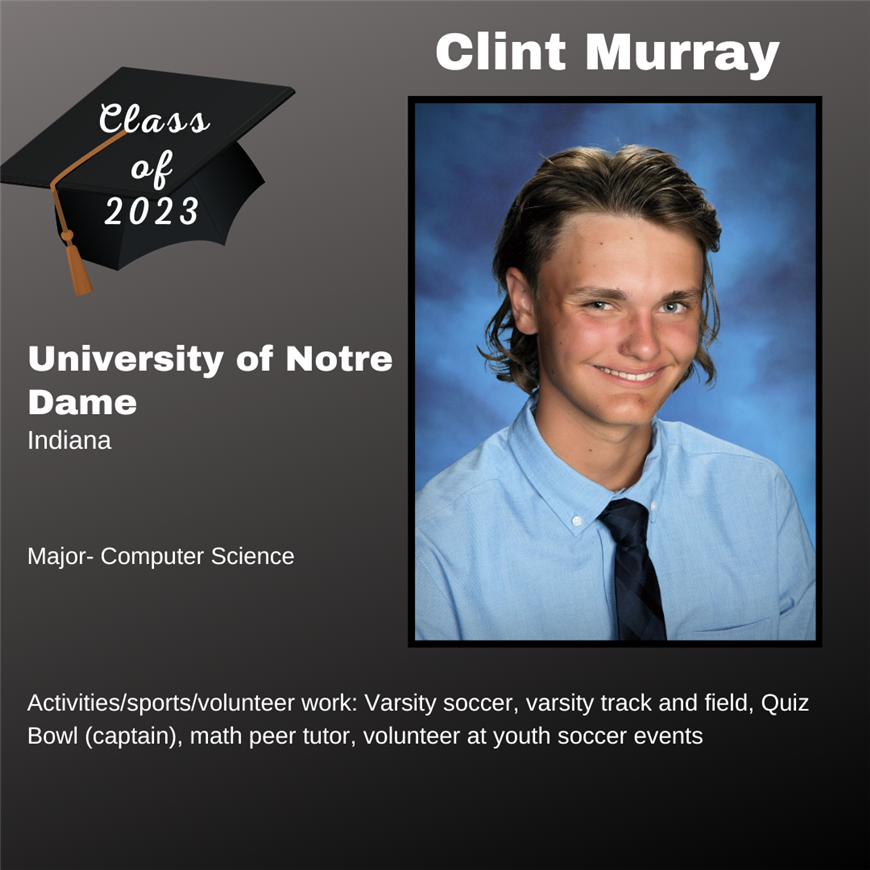 Top 25 Grad, Clint Murray
